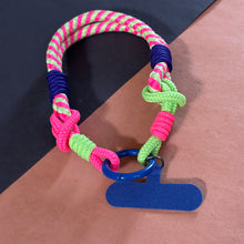 Load image into Gallery viewer, Candy Twist Double Loop Phone/Key Strap -Fuchsia