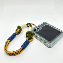 Load image into Gallery viewer, Mocha Trio Double Loop Phone/Key Strap - Cobalt