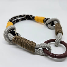 Load image into Gallery viewer, Mocha Trio Double Loop Phone/Key Strap - Yellow
