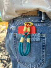 Load image into Gallery viewer, Bright Double Loop Phone/Key Strap - TEAL
