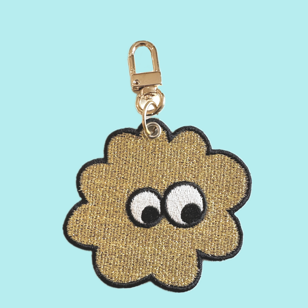 Gold Cloud Keychain