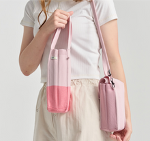 Load image into Gallery viewer, Bottle Tote Pink Block Large
